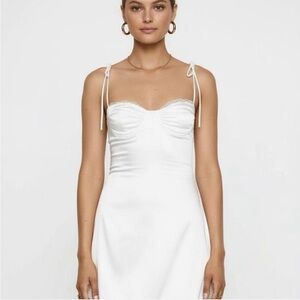 Princess Polly Wayzer White Mini Slip Dress